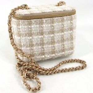 Ahdorned Tweed Mini Crossbody Bag NEW!